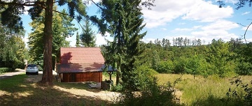 Chata Hladná na břehu Orlické přehrady - Vltava