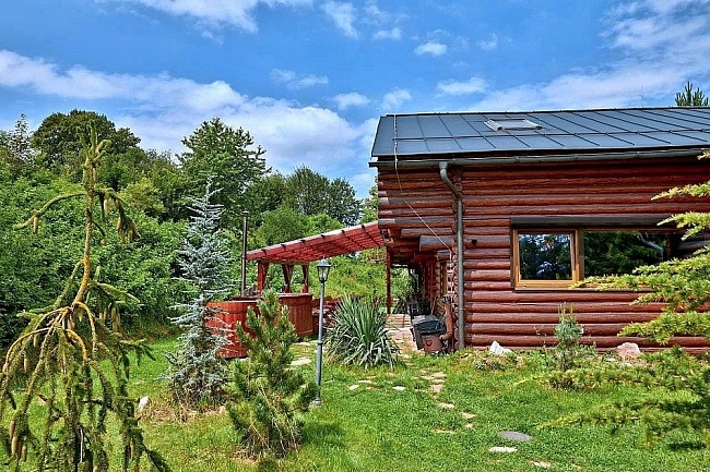 Wellness srub Dolce - ern hora - Krkonoe