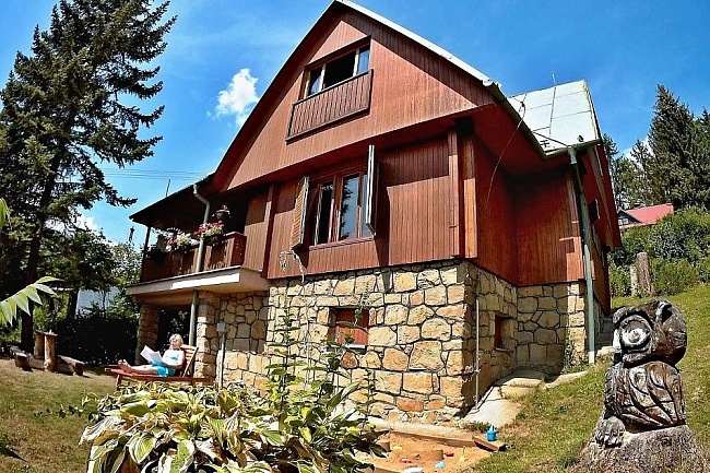 Chata u přehrady Sovín - Chřiby - hrad Buchlov