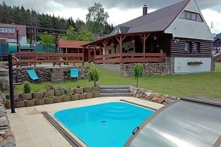 Chalupa Lazny - Strašín - bazén a sauna - Šumava