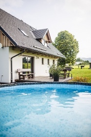 Chalupa bazn a wellness - Roudn - erven Voda