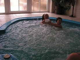 Roubenka vnit�n� baz�n a sauna - Zdobnice