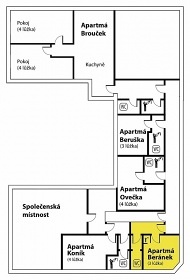 Penzion Kadeřávek - apartmány - Věcov