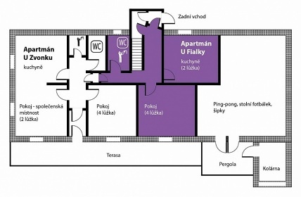 Chalupa ���rsk� vrchy - hrad �tarkov - Jimramov