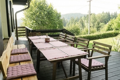 Chata Javorn�ky - Vala�sko - cyklostezka Be�va