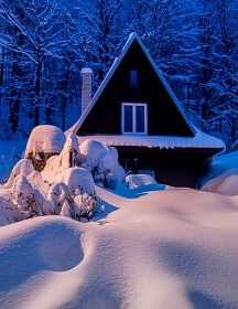 Chata s v�hledem Vala�sko - cyklostezka Be�va