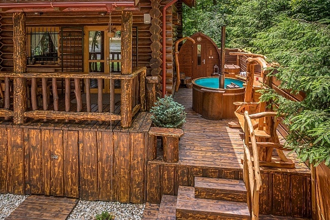 Wellnes srub - Vranovská přehrada - Lančov