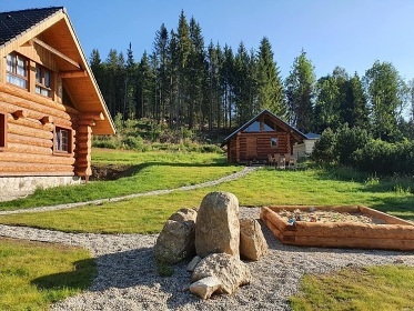 Srub Šumavský Balvan - Strážný - NP Šumava