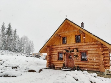 Srub Šumavský Balvan - Strážný - NP Šumava