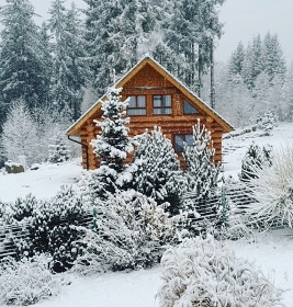 Srub Šumavský Balvan - Strážný - NP Šumava