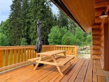 Srub Šumavský Balvan - Strážný - NP Šumava