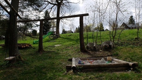 Horská chalupa - jezírko a sauna - Krušné hory