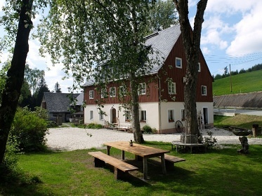 Horská chalupa - jezírko a sauna - Krušné hory