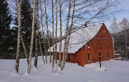 Chata Jizersk hory - bazn, sauna a dtsk hit