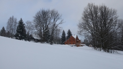 Chata Jizerské hory - bazén, sauna a dětské hřiště