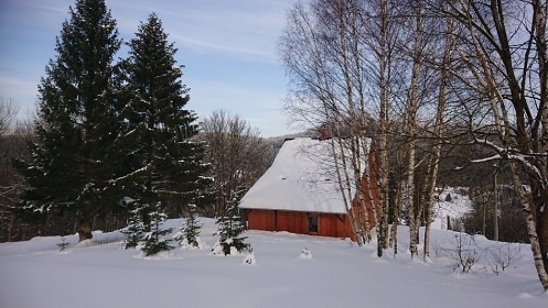 Chalupa Jizersk� hory - baz�n, sauna a h�i�t�