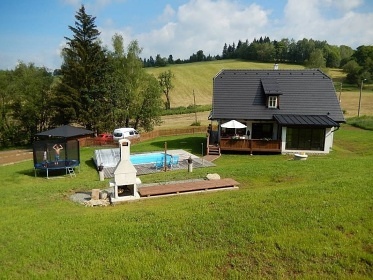 Chalupa Pekařov - bazén, sauna a vířivka