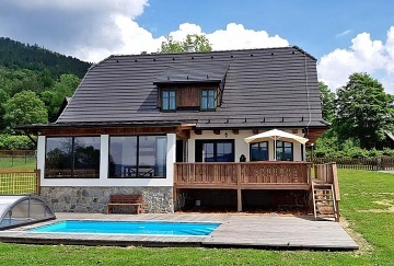 Wellness chalupa s baznem - Doln Morava
