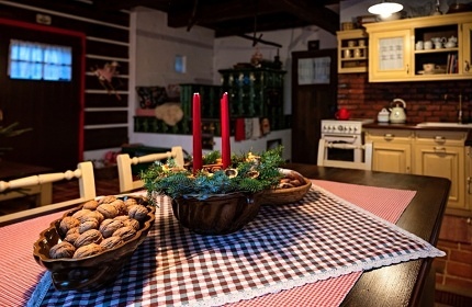 Roubenka a kachlová pec - Žďárské vrchy - Vysočina