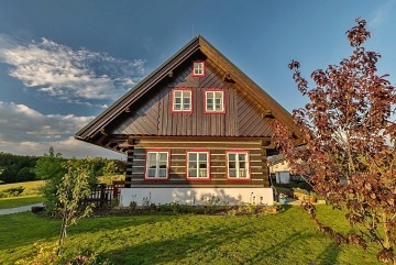 Roubenka a kachlová pec - Žďárské vrchy - Vysočina