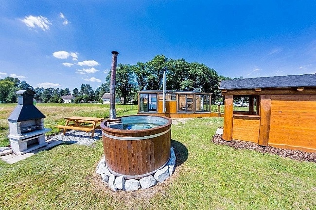 Glamping s wellness - Tebosko - rybnk Hejtman
