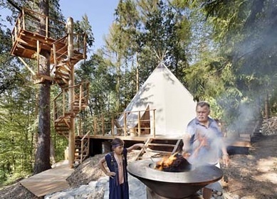 Teepee&Spa Pyskočely - wellness glamping