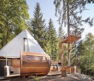 Teepee&Spa Pyskočely - wellness glamping
