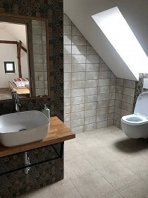 Chalupa se saunou - hrad Landštejn - Slavonice