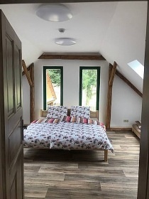 Chalupa se saunou - hrad Landštejn - Slavonice