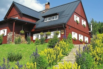 Horská chalupa s výhledem na Sněžku - Krkonoše