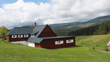 Horská chalupa s výhledem na Sněžku - Krkonoše