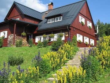 Horská chalupa s výhledem na Sněžku - Krkonoše