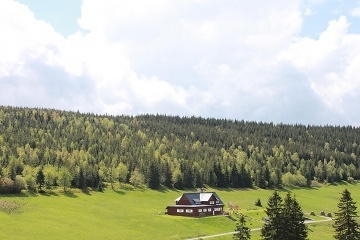 Horská chalupa s výhledem na Sněžku - Krkonoše