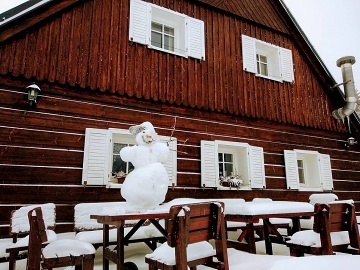 Horská chalupa s výhledem na Sněžku - Krkonoše