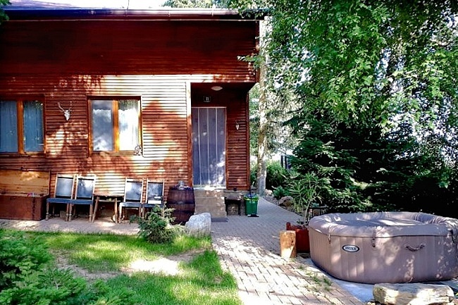 Chata Vysočina - sauna a koupací sud - Ruda