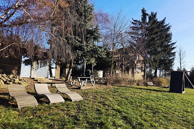 Chata Vysočina - sauna a koupací sud - Ruda