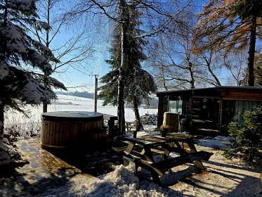 Chata Vysoina - sauna a koupac sud - Ruda