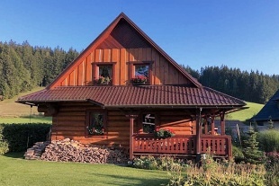 Nov� objekt: Roubenka kachlov� kamna - Pluskovec - Beskydy
