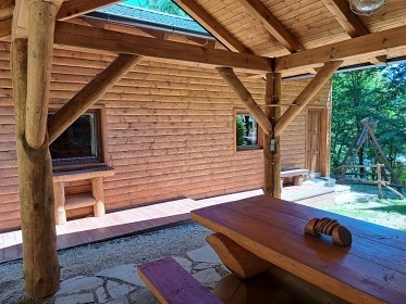 Srubov chata u pehrady Vranov - Stbrn ztoka