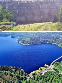 Chalupa u p�ehrady Fl�je - Kru�nohorsk� magistr�la