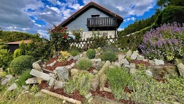 Chata se saunou - hrad Klenová - CHKO Šumava