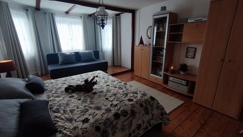 Chalupa u přehrady Fláje - sauna a vířivý sud
