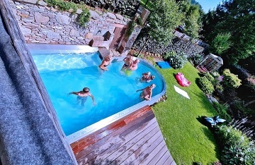 Chalupa Krkonoe - sauna a kachlov kamna