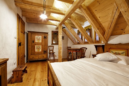 Chalupa Krkonoe - sauna a kachlov kamna