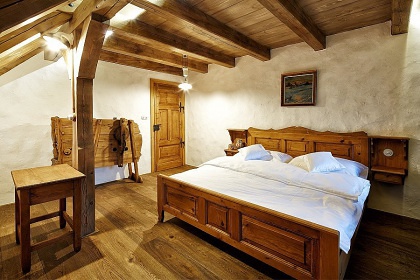 Chalupa Krkonoe - sauna a kachlov kamna