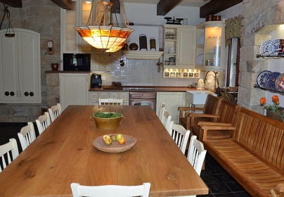 Chalupa Krkonoe - bazn a sauna - ern hora