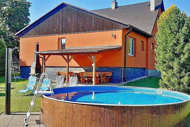 Chalupa s bazénem - Karlovice - Praděd - Jeseníky