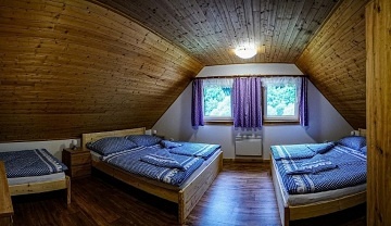 Chata na cyklostezce Bečva - jezero Na Stanoch