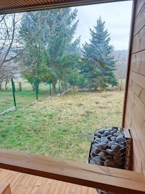 Srub se saunou - Bernov - přehrada Lesík
