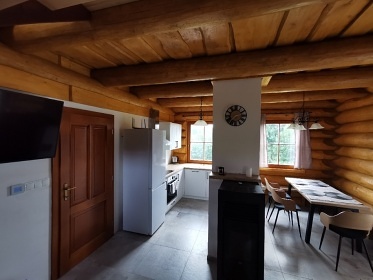 Srub se saunou - Bernov - přehrada Lesík
